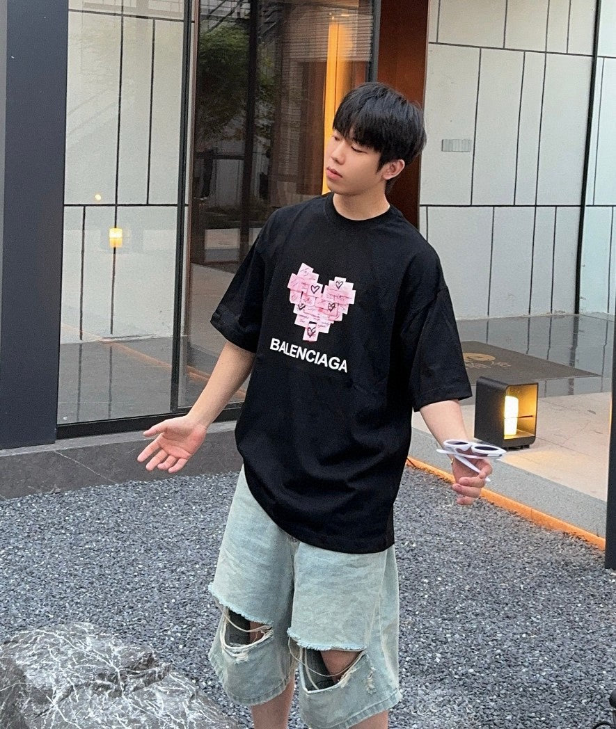 Balenciaga Love Notes T-Shirt in Black - Phantom Kicks