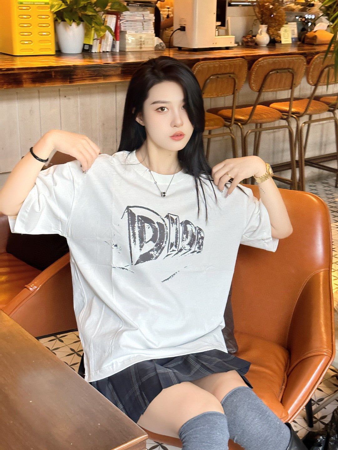 Dior White Graphic T-Shirt - Phantom Kicks