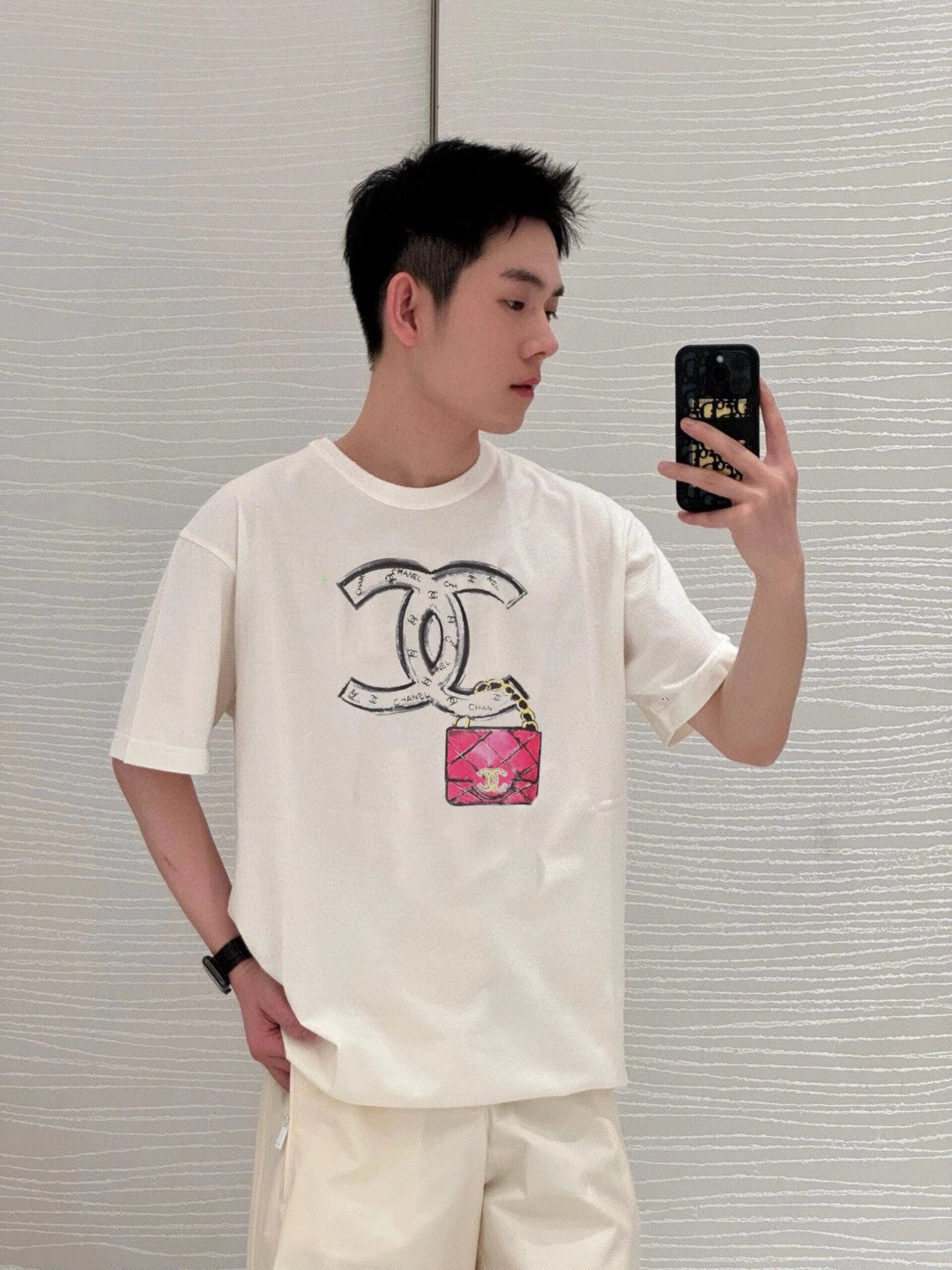 Chanel Logo T-Shirt (White) - Phantom Kicks