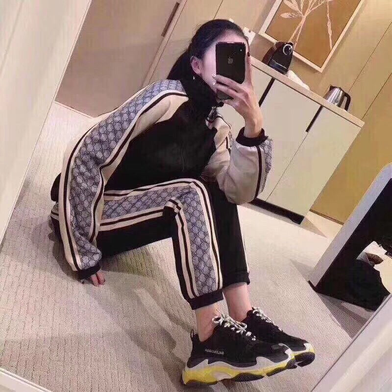 Gucci GG Supreme Stripe Track Jacket - Black - Phantom Kicks