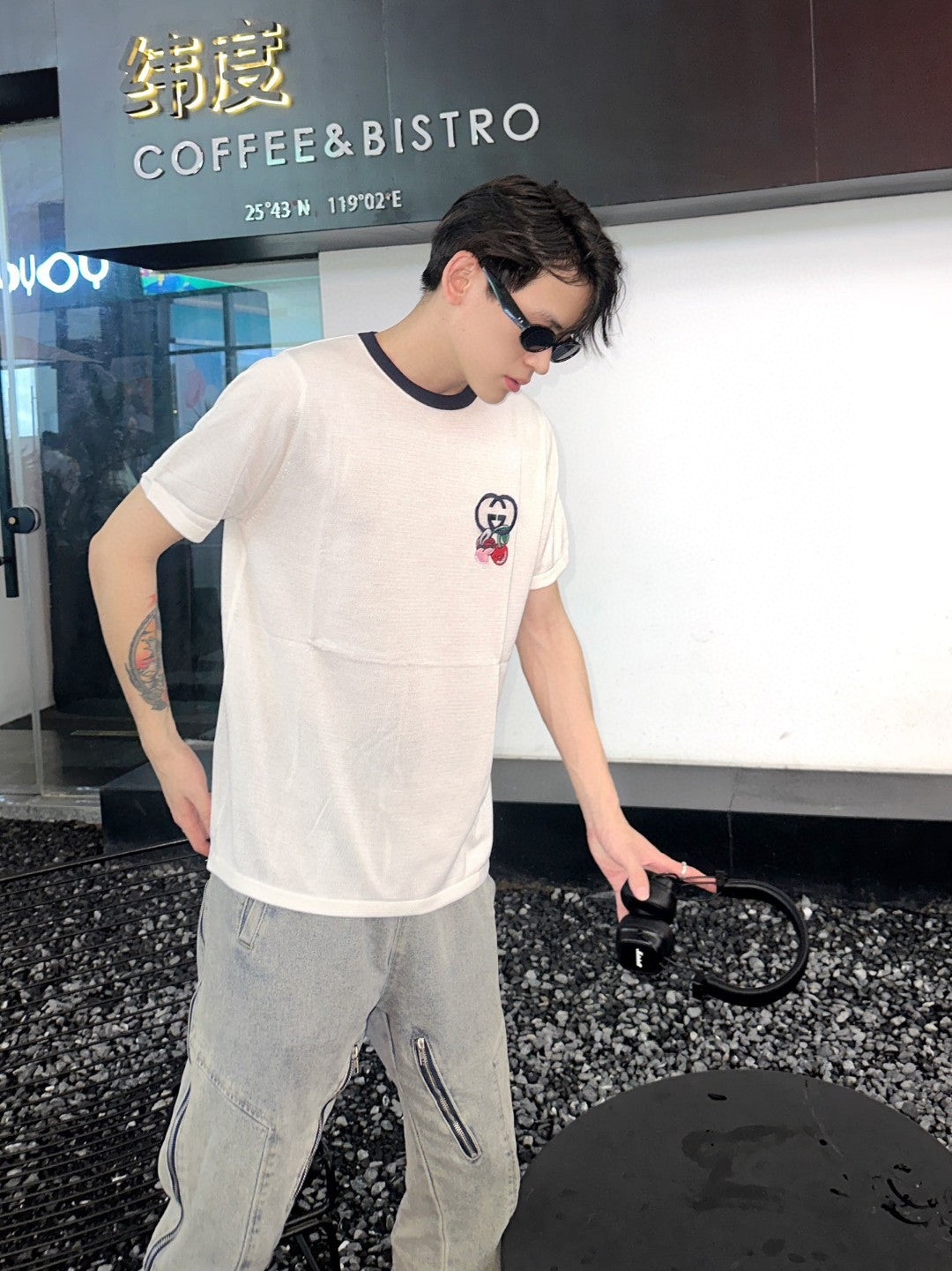 Gucci Cherry Embroidered T-Shirt - Phantom Kicks