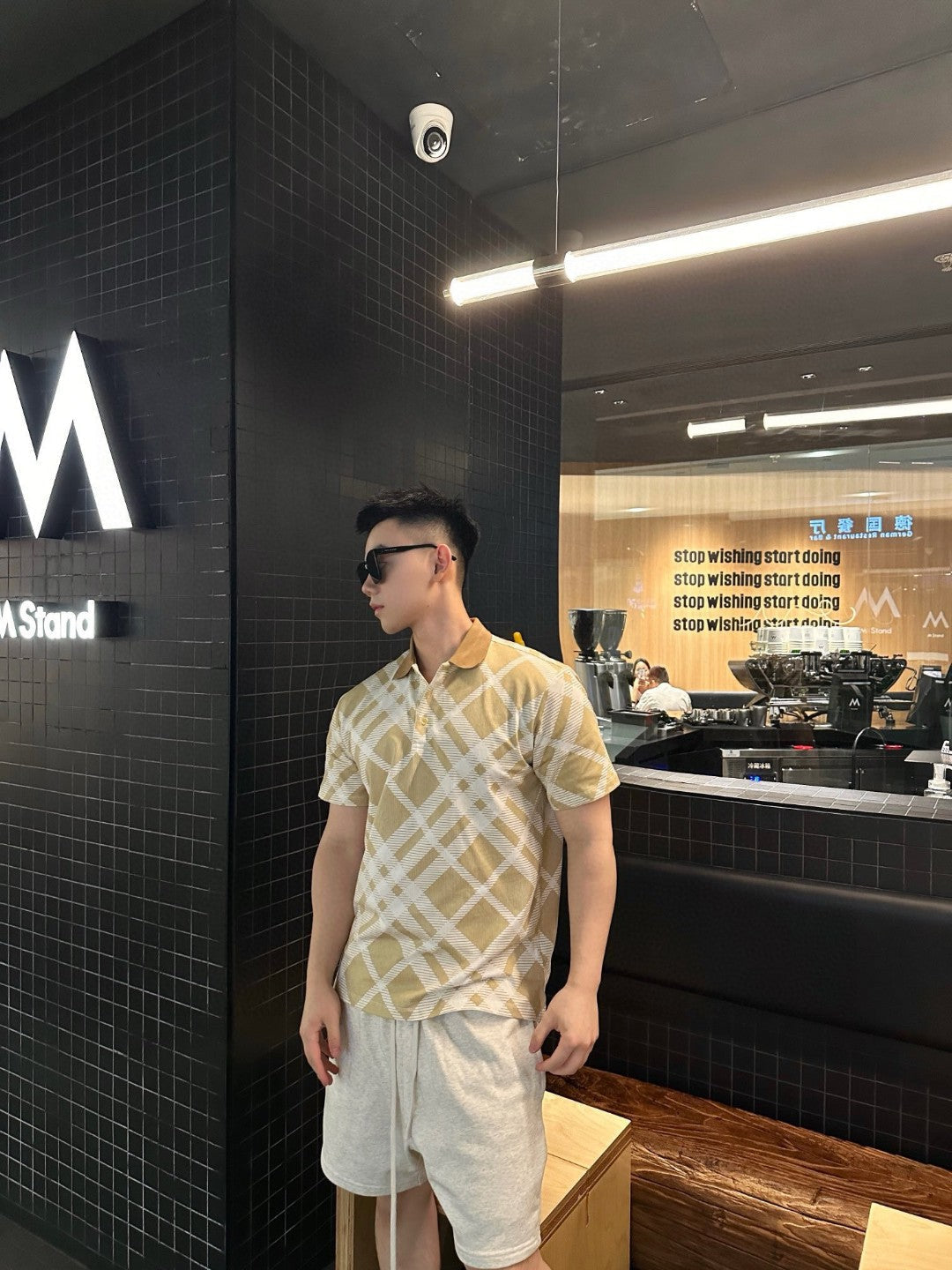 Burberry Geometric Check Polo Shirt - Phantom Kicks