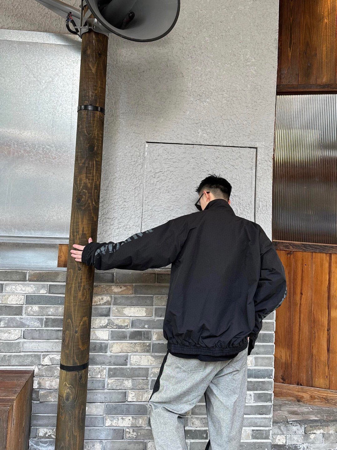 Balenciaga Black Zip-Up Jacket - Phantom Kicks