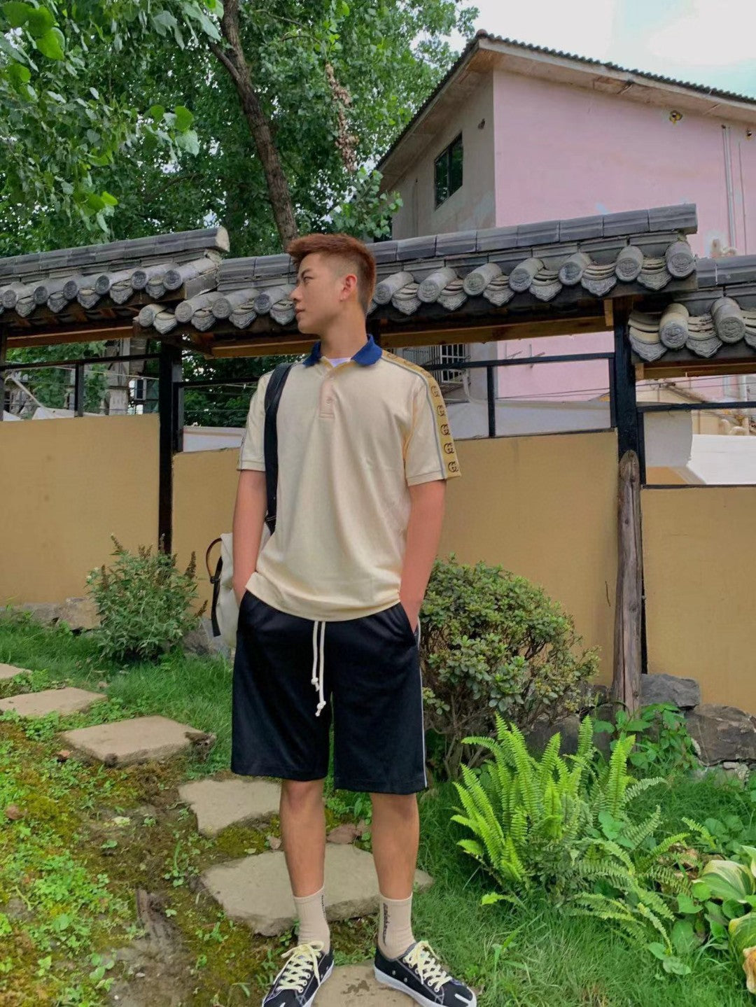 Gucci Polo Shirt with Logo Tape - Phantom Kicks