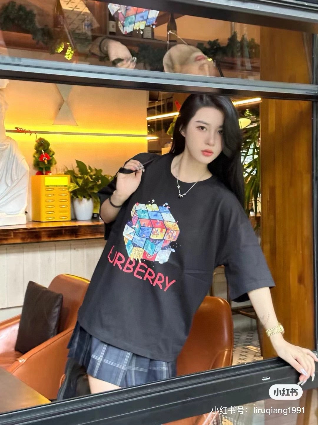 Burberry Rubik's Cube Graphic T-Shirt (Black) - Phantom Kicks