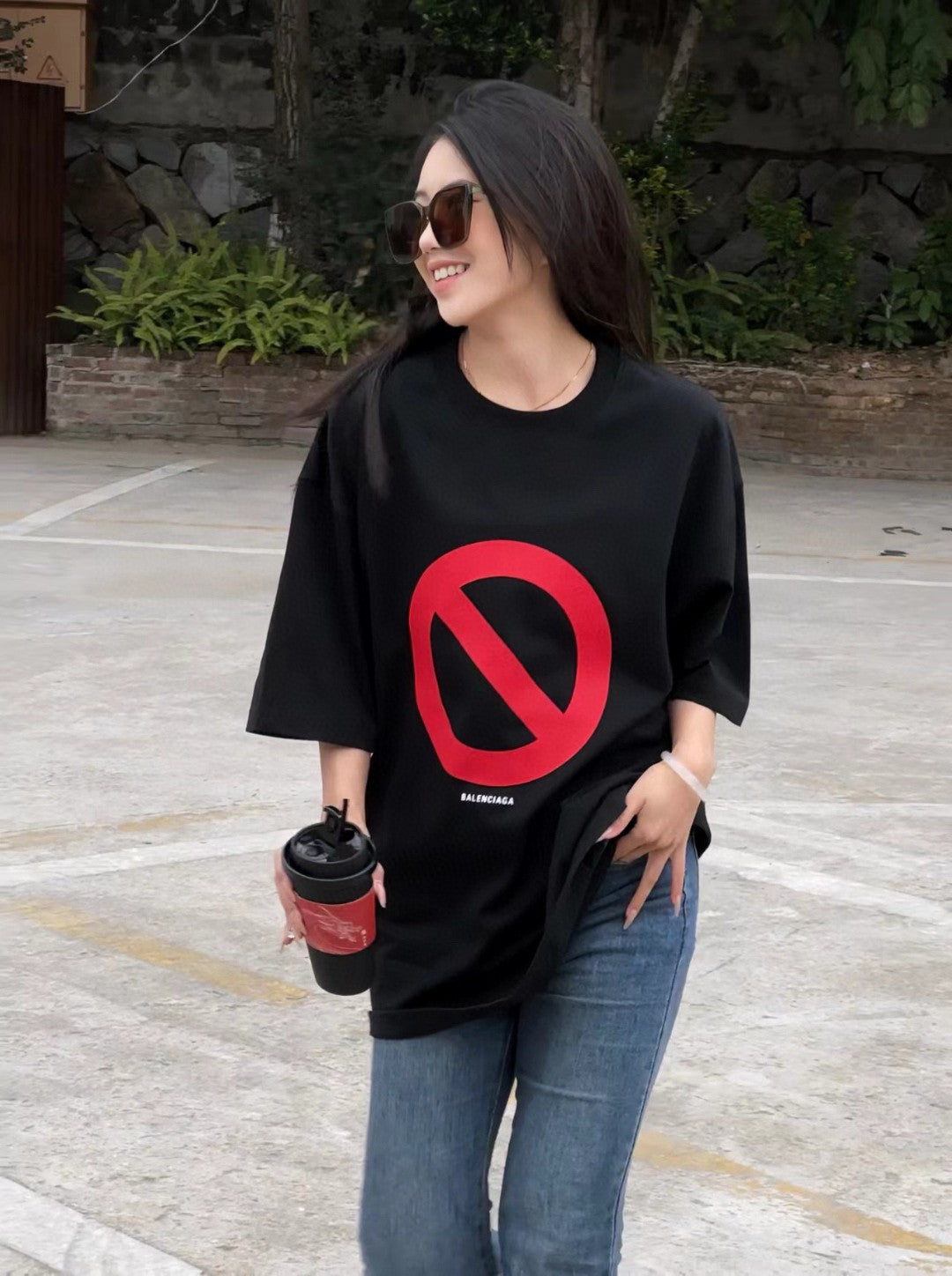 Balenciaga T-Shirt - Prohibition Symbol - Phantom Kicks