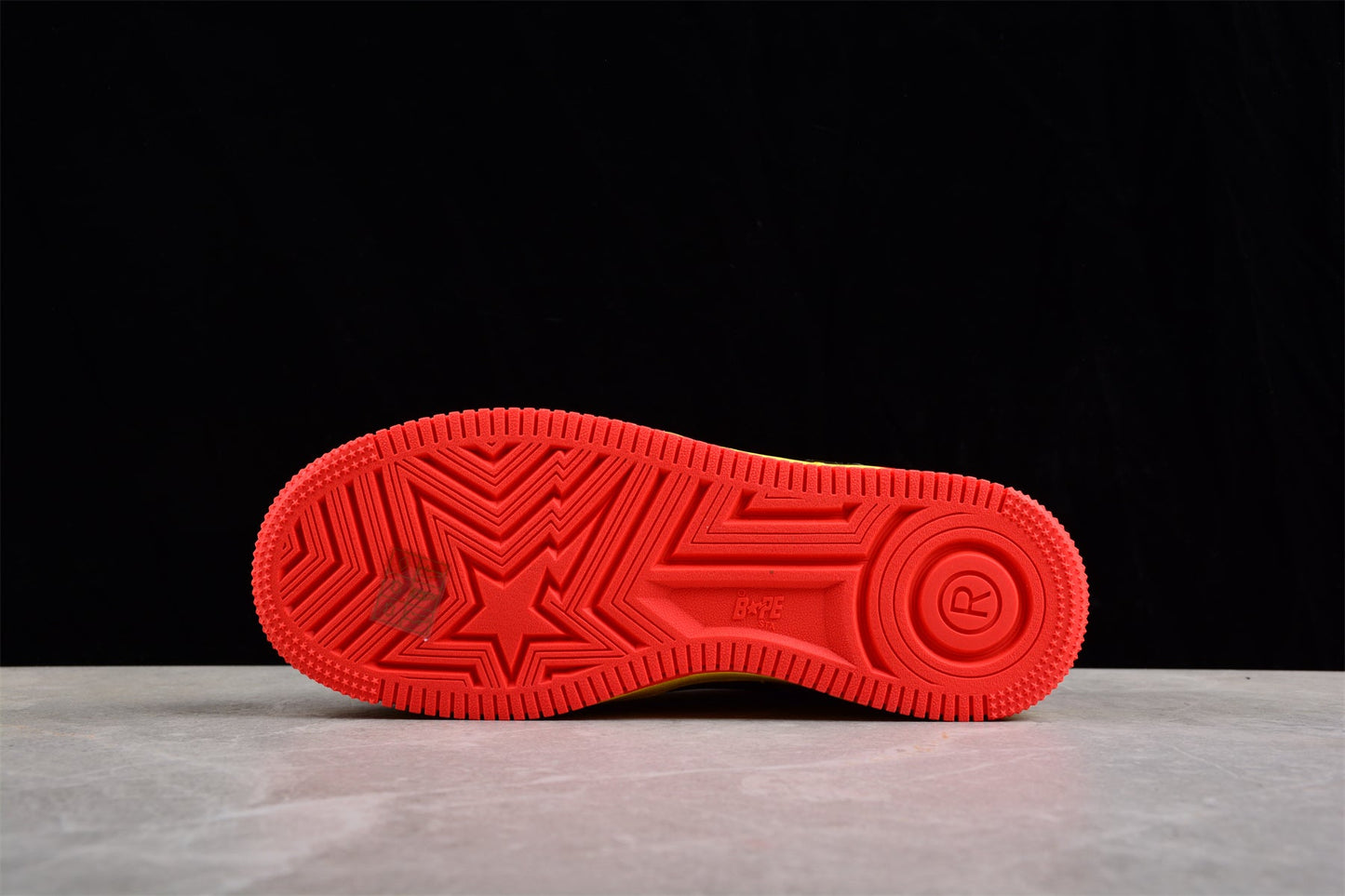 BAPE STA Low-Top Sneakers in Red and Yellow Iron Man Edition - Phantom Kicks