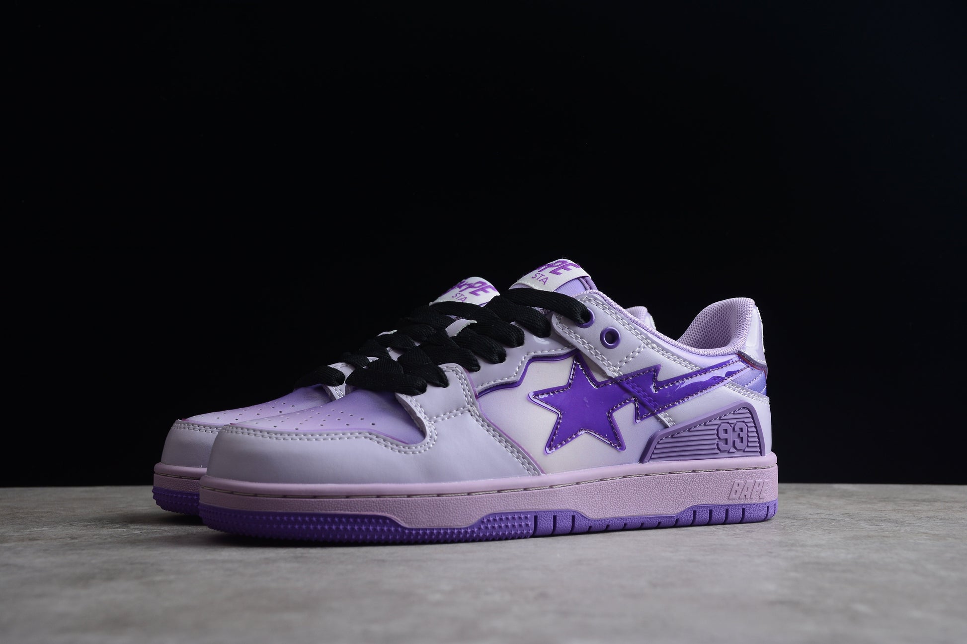 BAPE STA Low-Top Purple Gradient Sneakers - Phantom Kicks