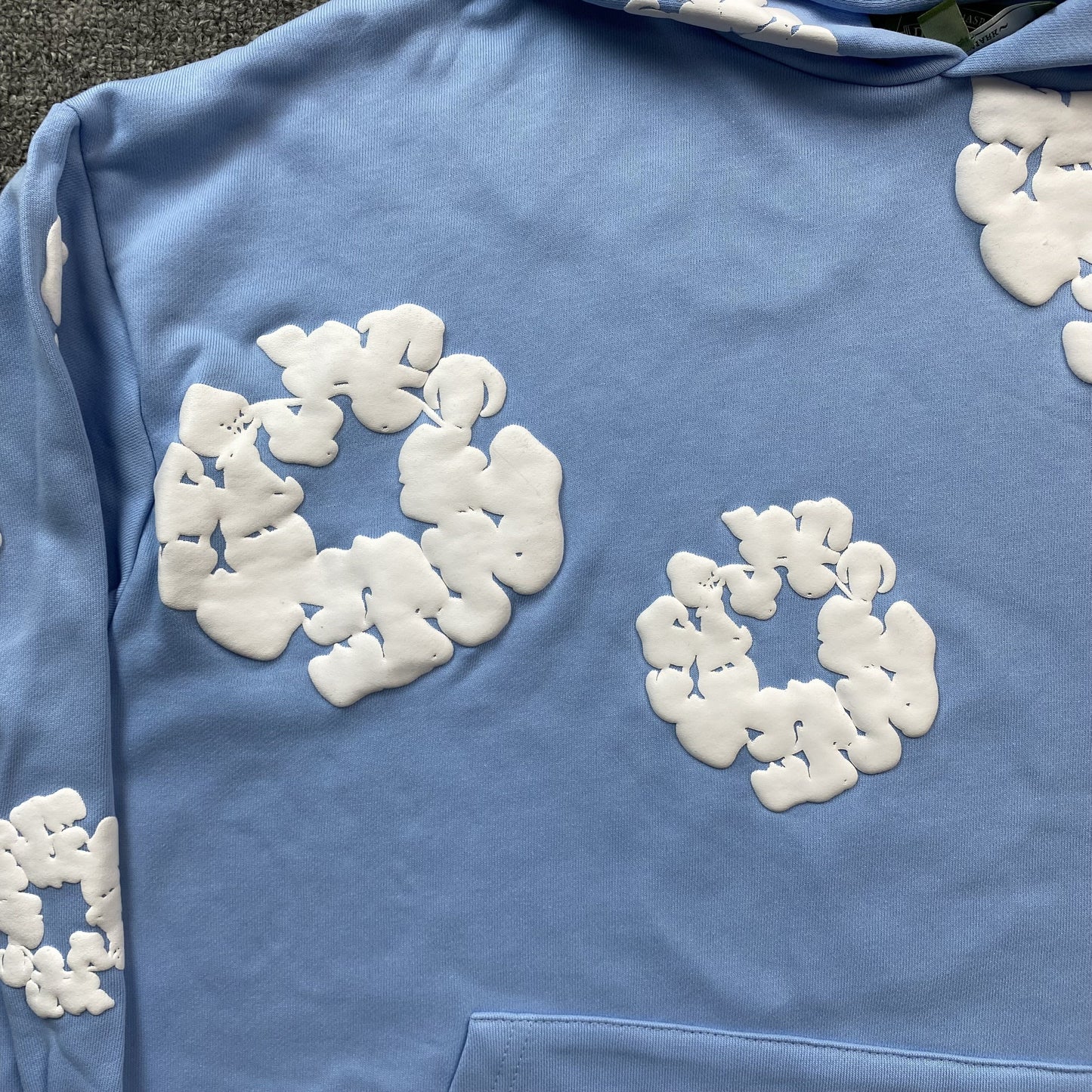 DENIM TEARS COTTON WREATH HOODIE BABY BLUE - Phantom Kicks