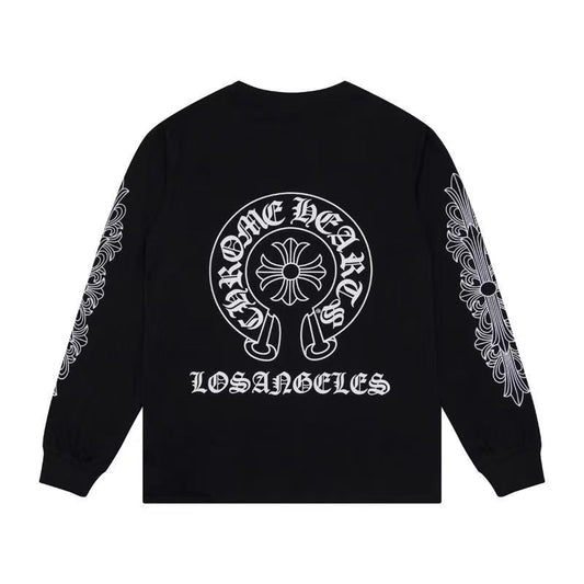 CHROME HEARTS White Logo Sweatshirt - Black