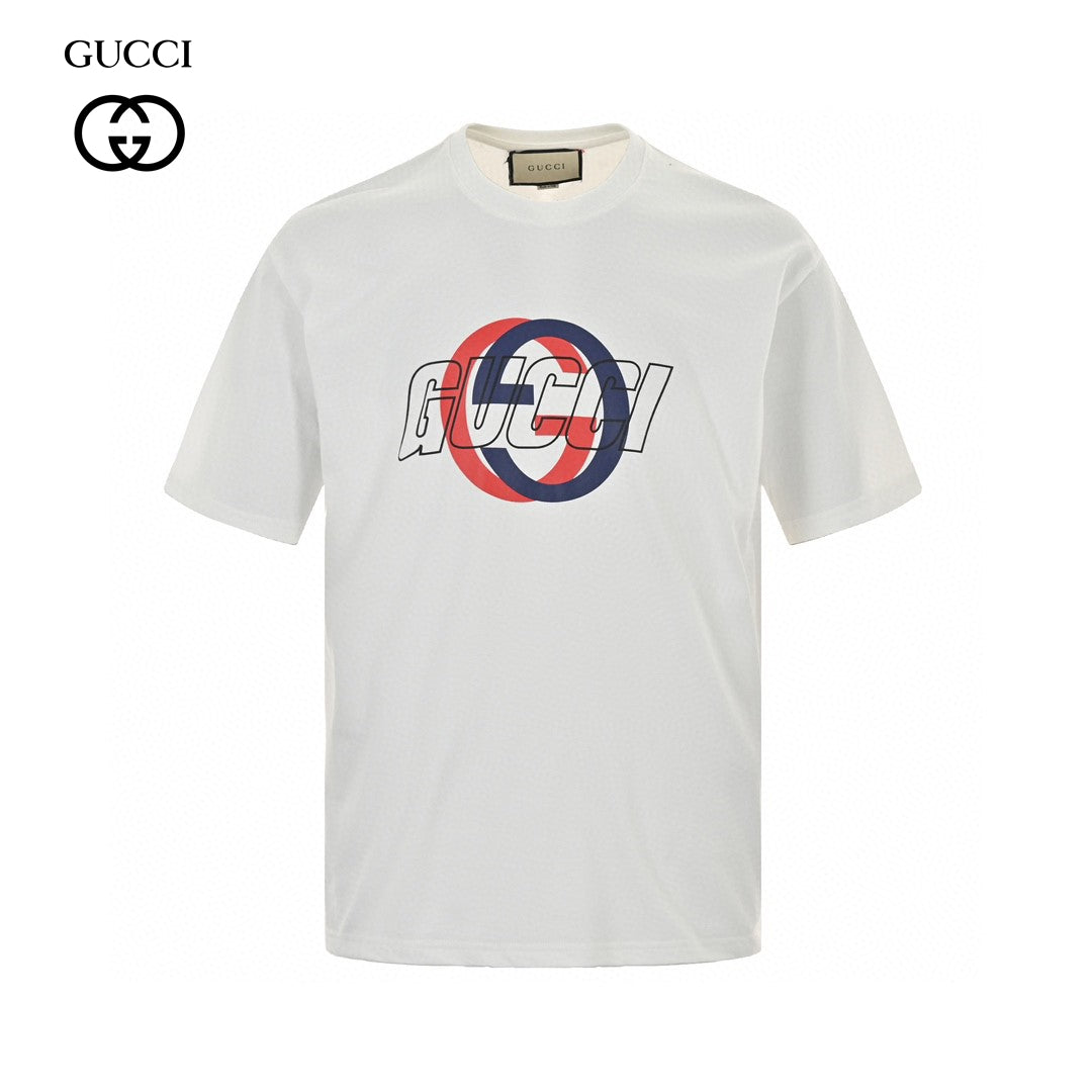 Gucci White T-Shirt with Overlapping Logo - Phantom Kicks