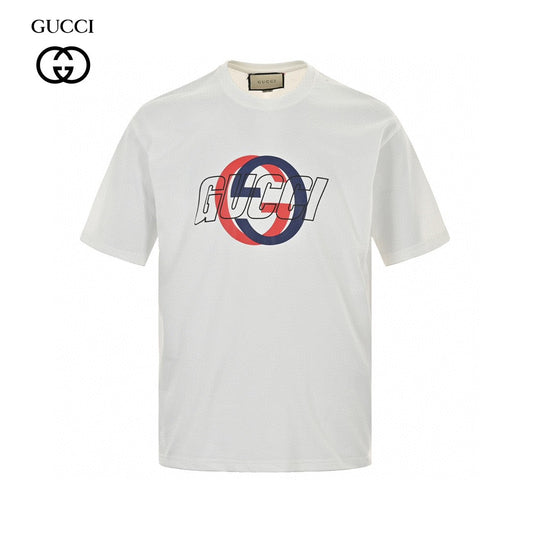 Gucci White T-Shirt with Overlapping Logo - Phantom Kicks