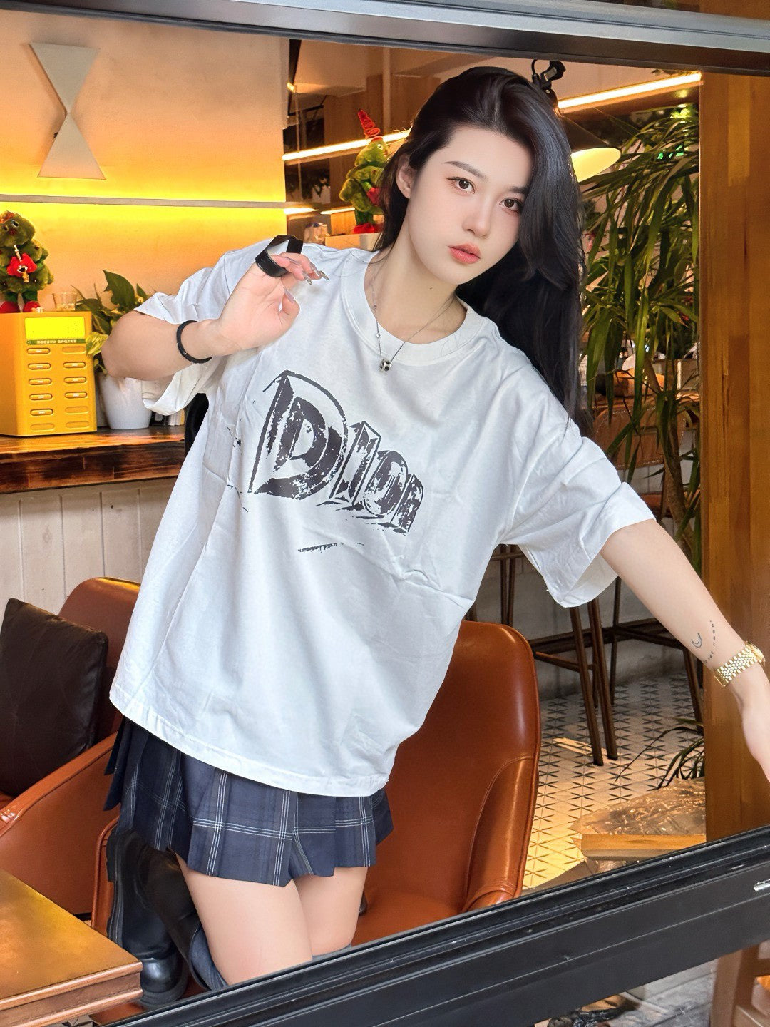 Dior White Graphic T-Shirt - Phantom Kicks