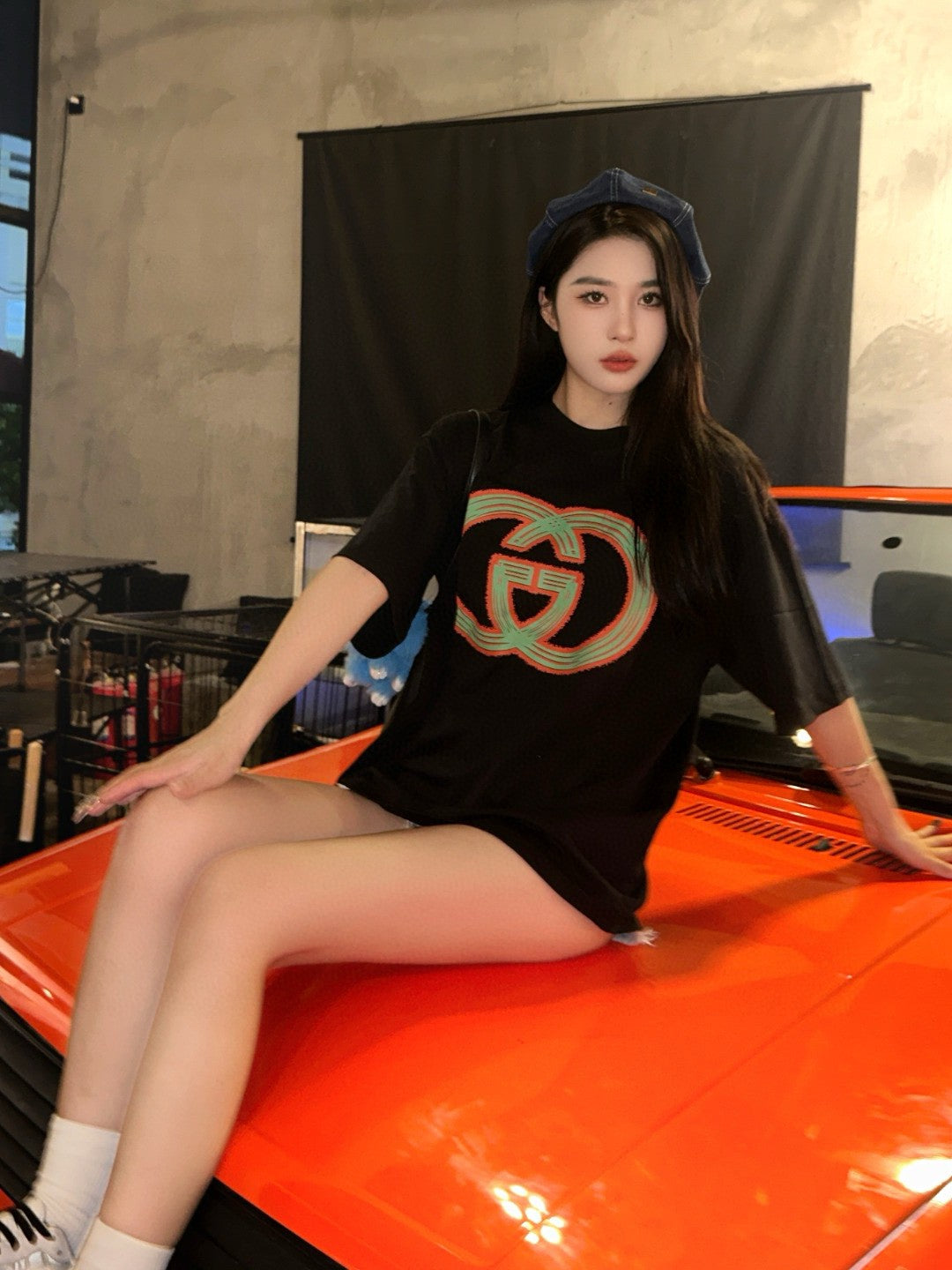 Gucci Multicolor Interlocking G Logo Black T-Shirt - Phantom Kicks