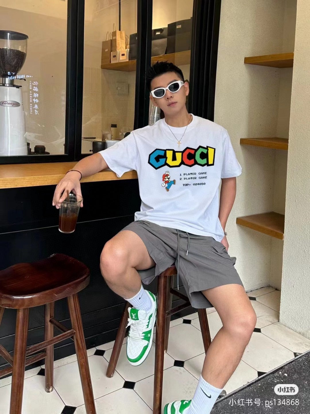 Gucci Retro Game T-Shirt (Cream) - Phantom Kicks