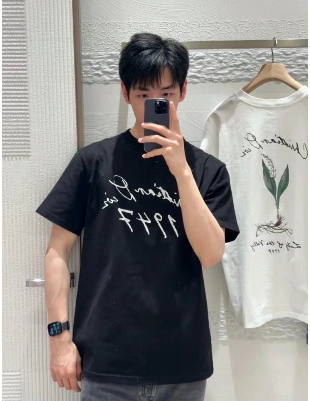Dior 1947 Signature Black T-Shirt - Phantom Kicks