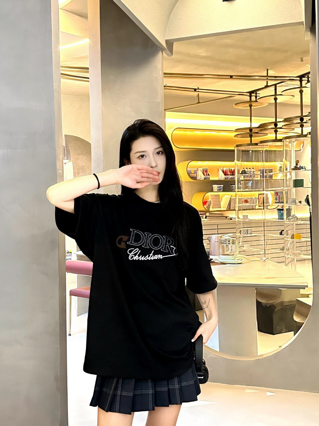 Dior Safety Pin Logo Black T-Shirt - Phantom Kicks