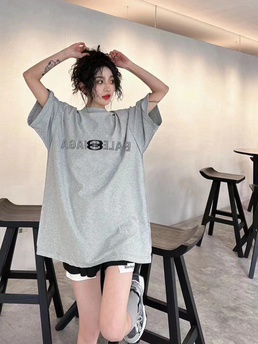 Balenciaga Reflective Logo T-Shirt - Phantom Kicks