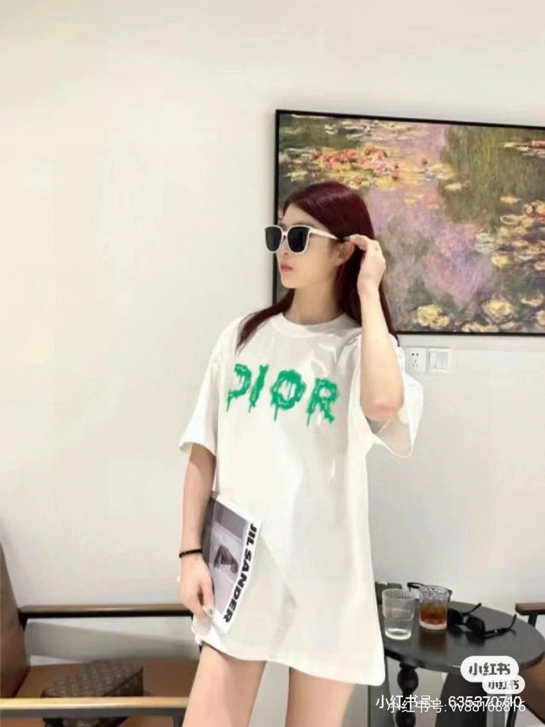 Dior Dripping Logo T-Shirt (White) - Phantom Kicks