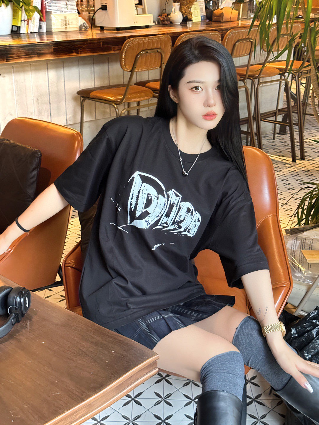 Dior Black Graphic T-Shirt - Phantom Kicks