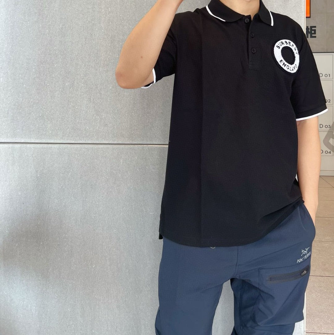 Burberry England Polo Shirt (Black) - Phantom Kicks