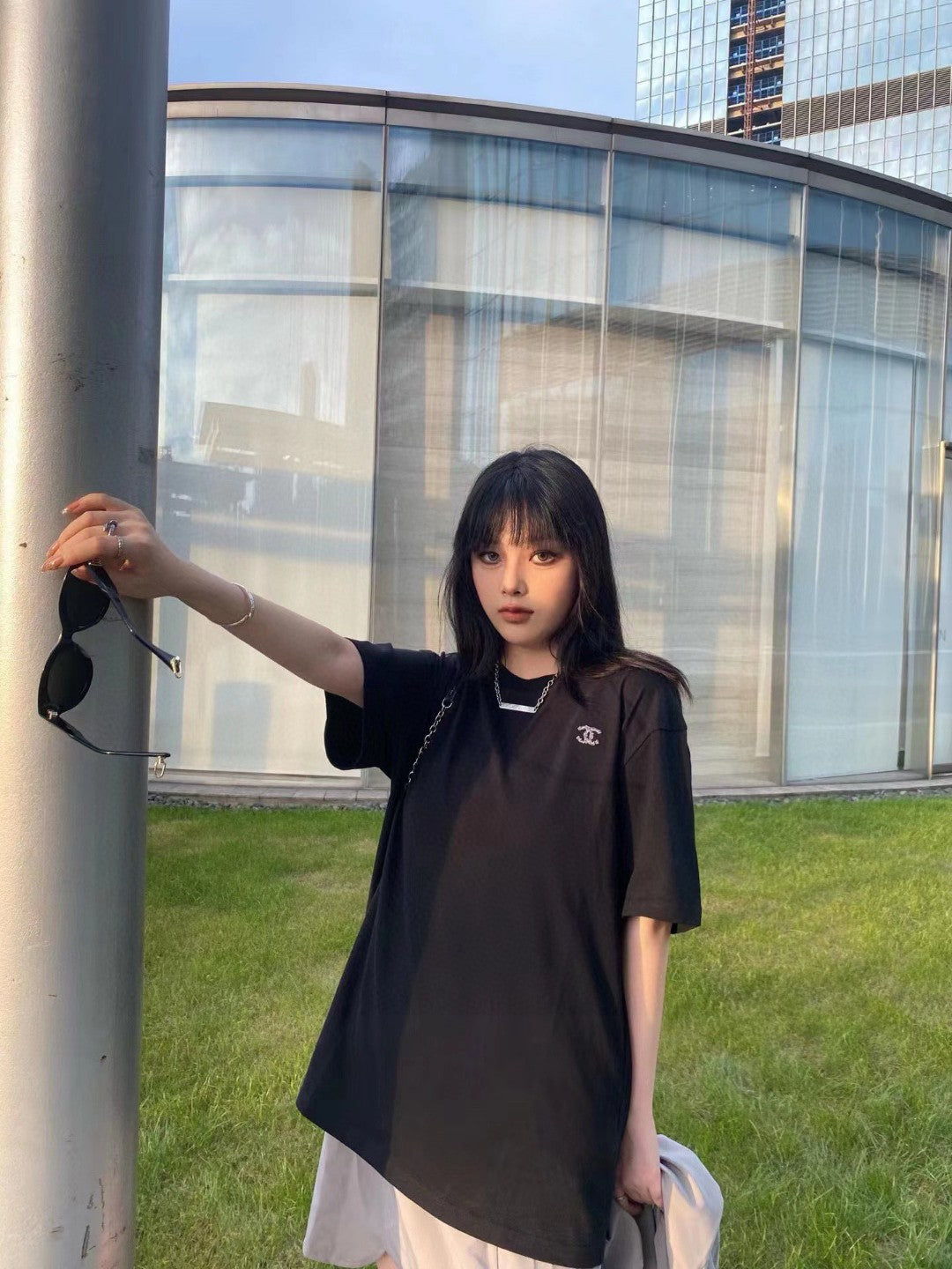 Chanel Classic Logo T-Shirt in Black - Phantom Kicks