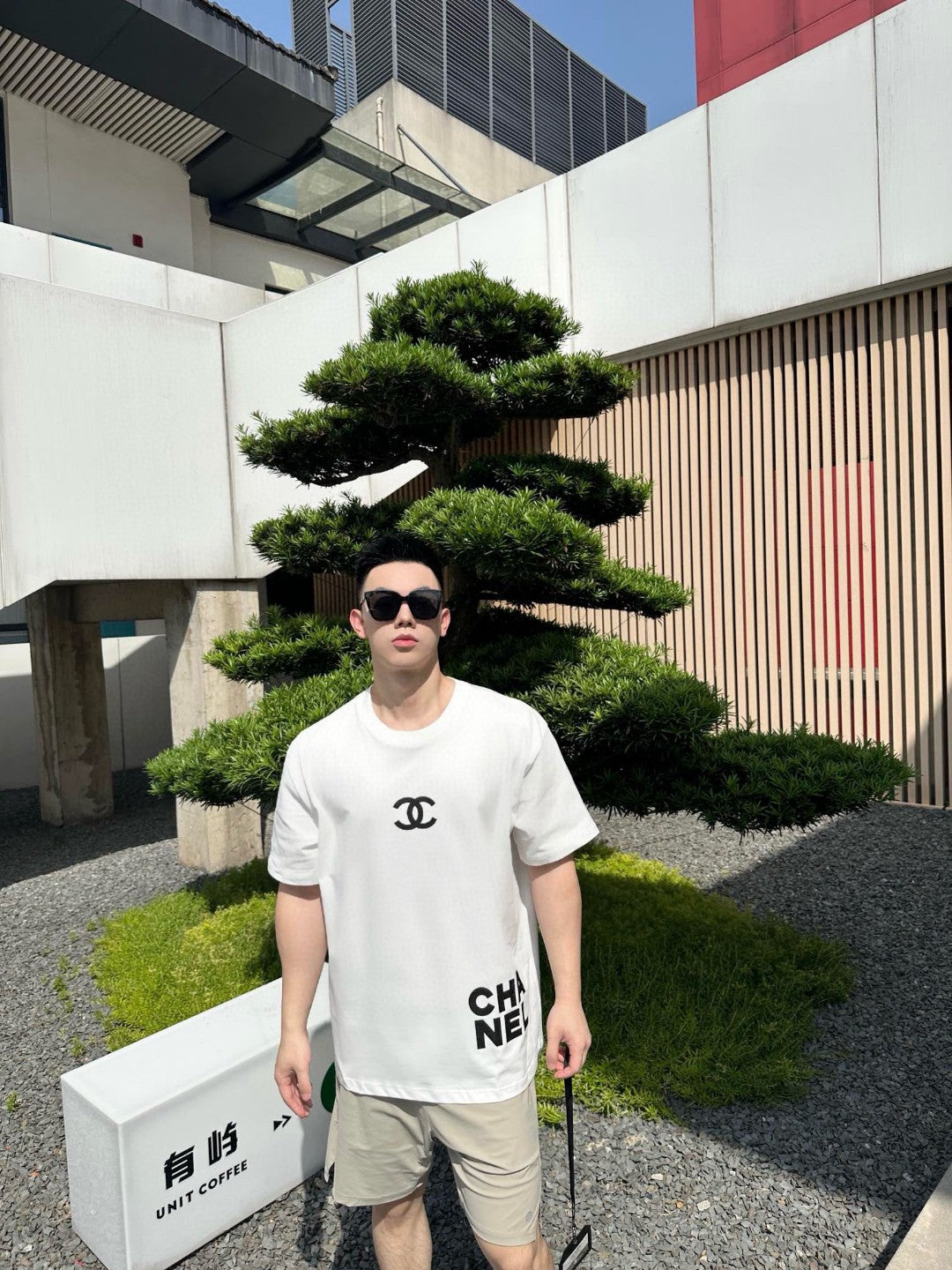 Chanel Double C Logo T-Shirt (White) - Phantom Kicks
