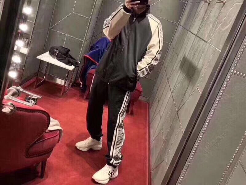 Gucci GG Supreme Stripe Track Jacket - Black - Phantom Kicks