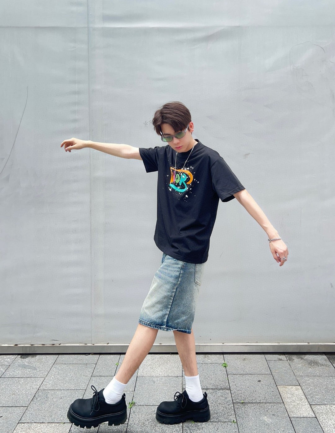 Dior Multicolor Logo Black T-Shirt - Phantom Kicks