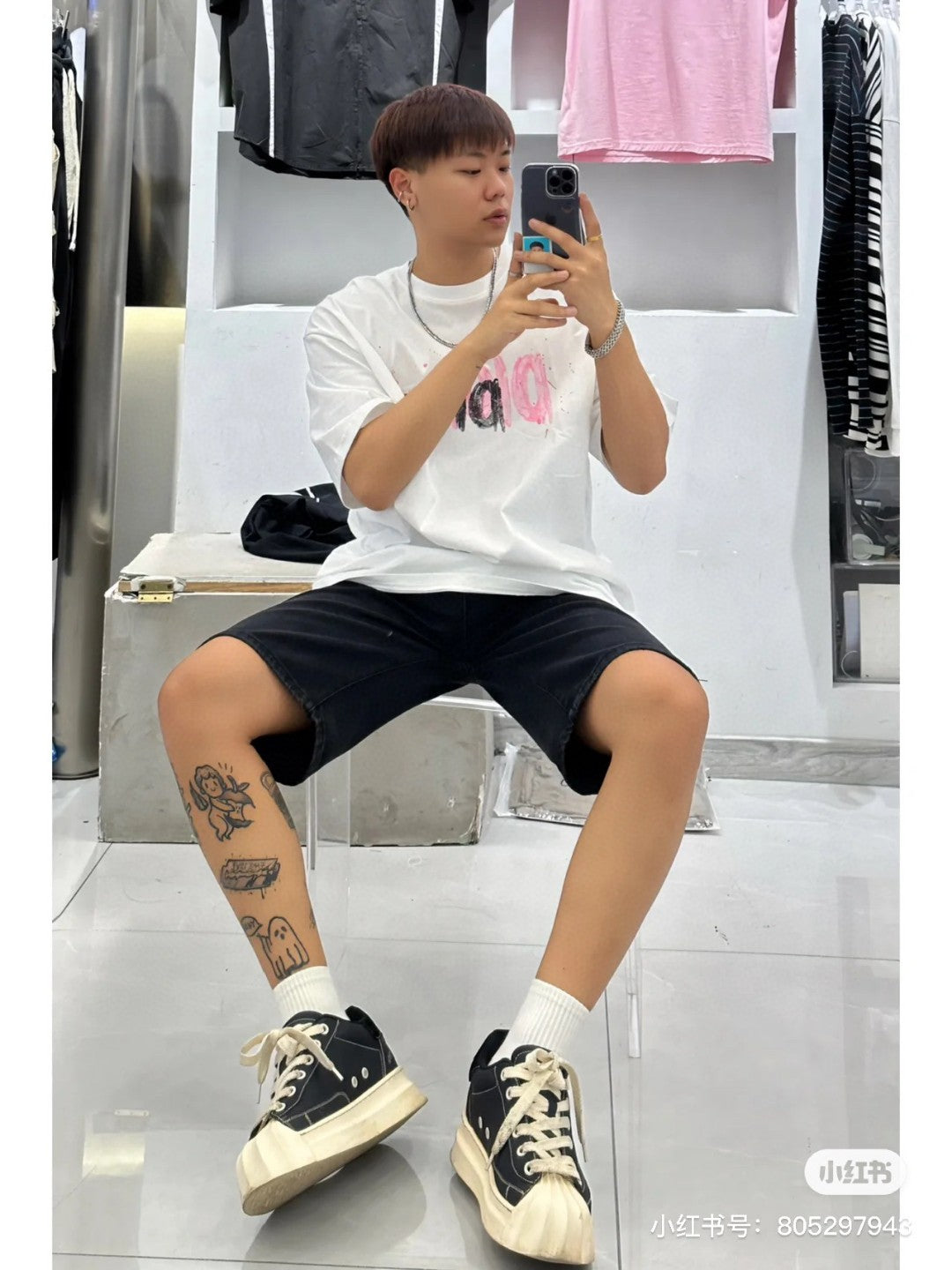 Dior Graffiti Logo T-Shirt in White - Phantom Kicks