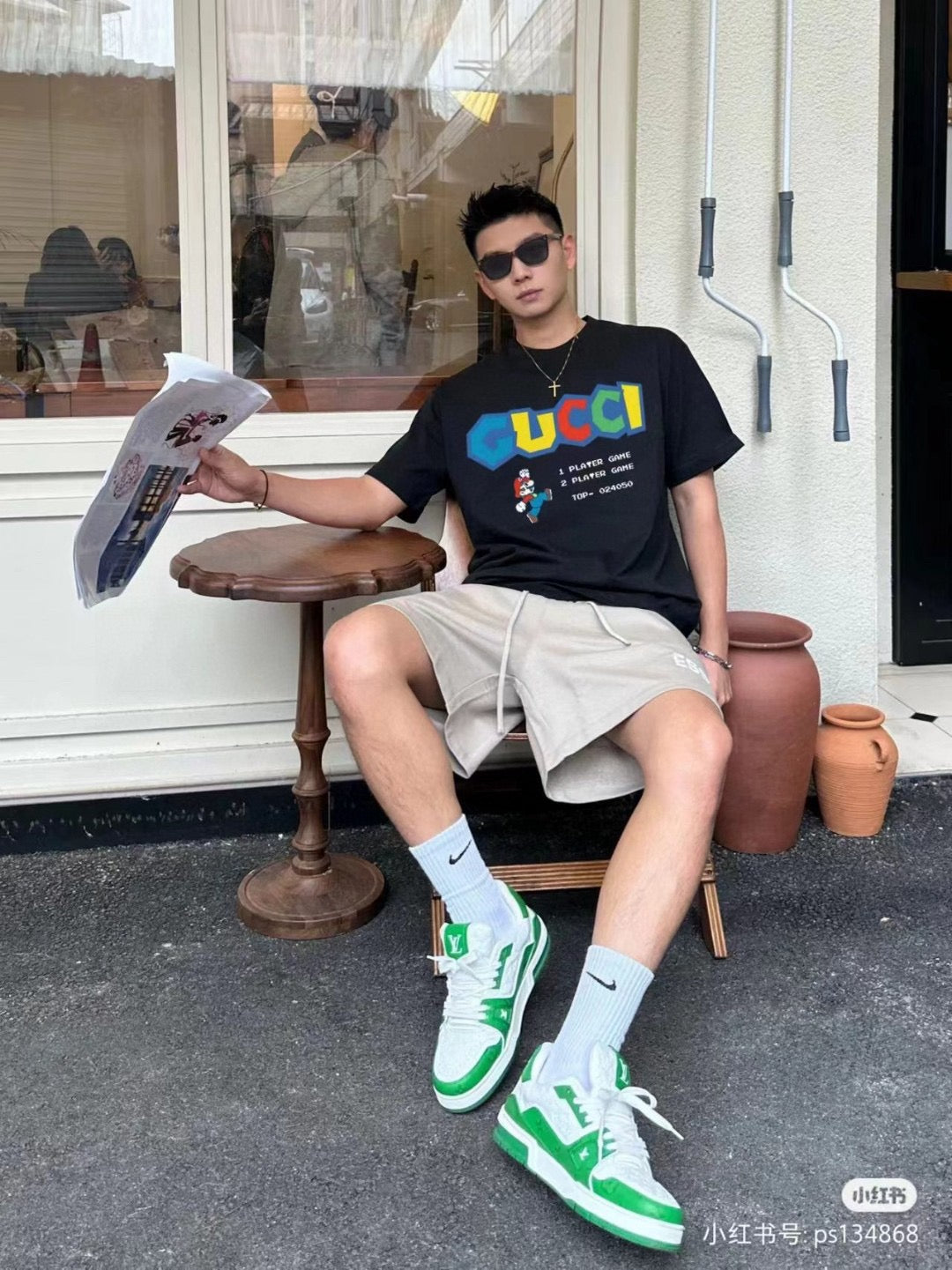 Gucci Retro Game T-Shirt (Black) - Phantom Kicks