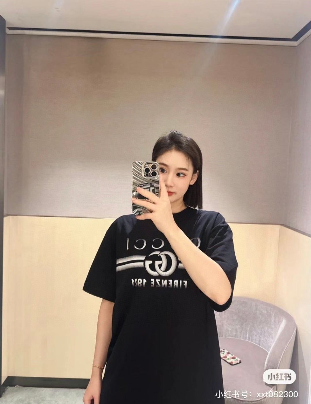 Gucci Black T-Shirt with Firenze 1921 Logo - Phantom Kicks