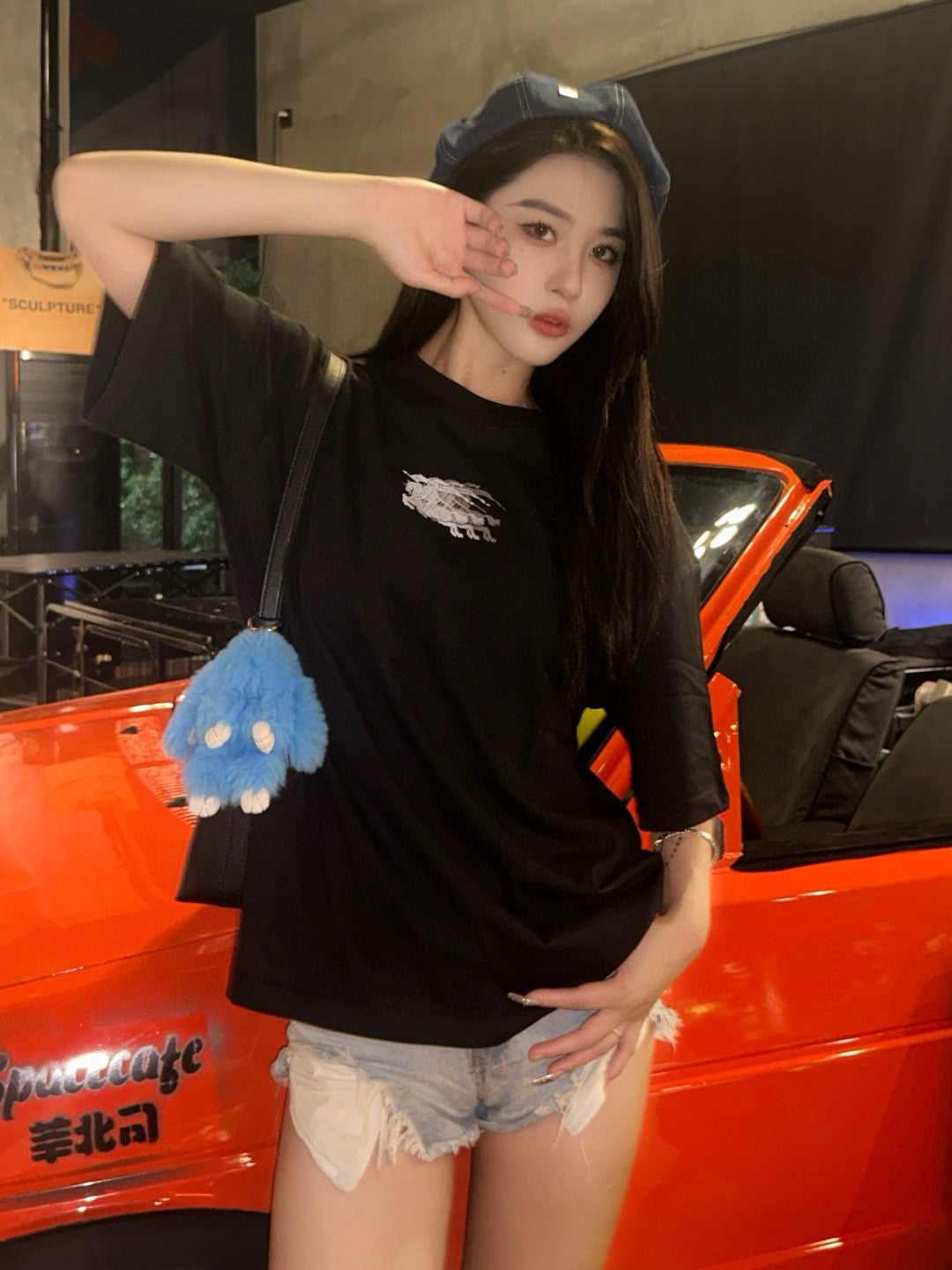 Burberry Knight Motion Logo Black T-Shirt - Phantom Kicks