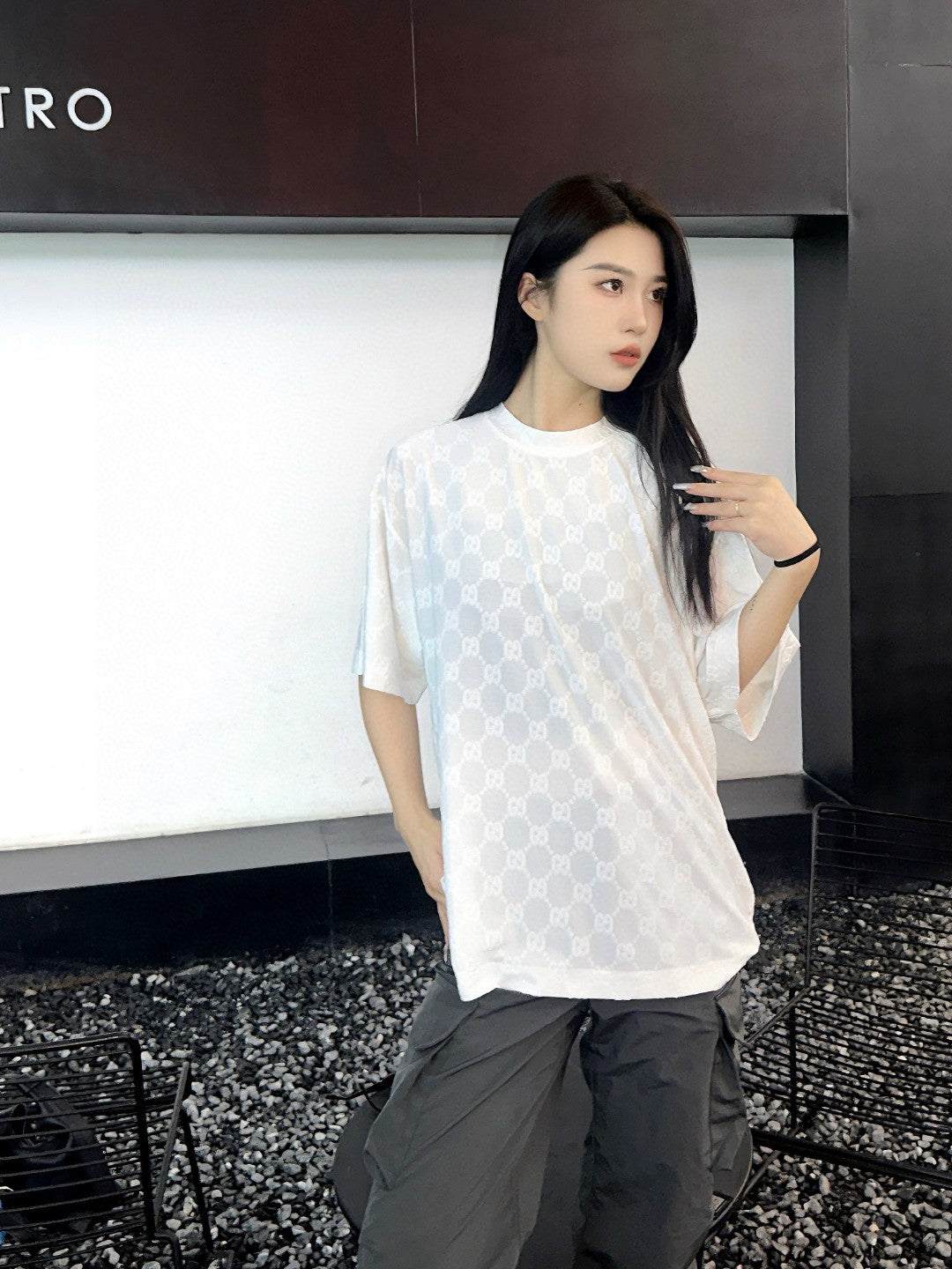 Gucci GG Patterned T-Shirt (White) - Phantom Kicks