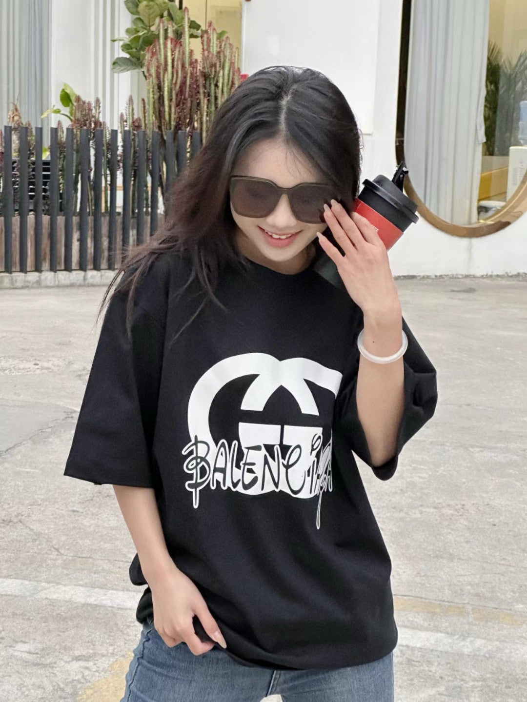 Gucci x Balenciaga Hacker Project T-Shirt (Black) - Phantom Kicks