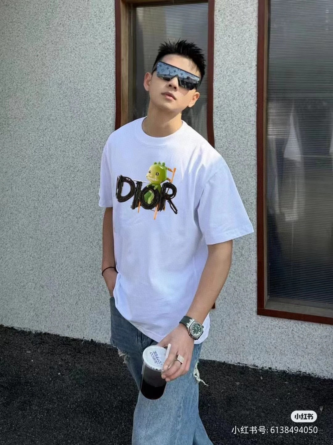 Dior Green Monster Graphic T-Shirt - Phantom Kicks