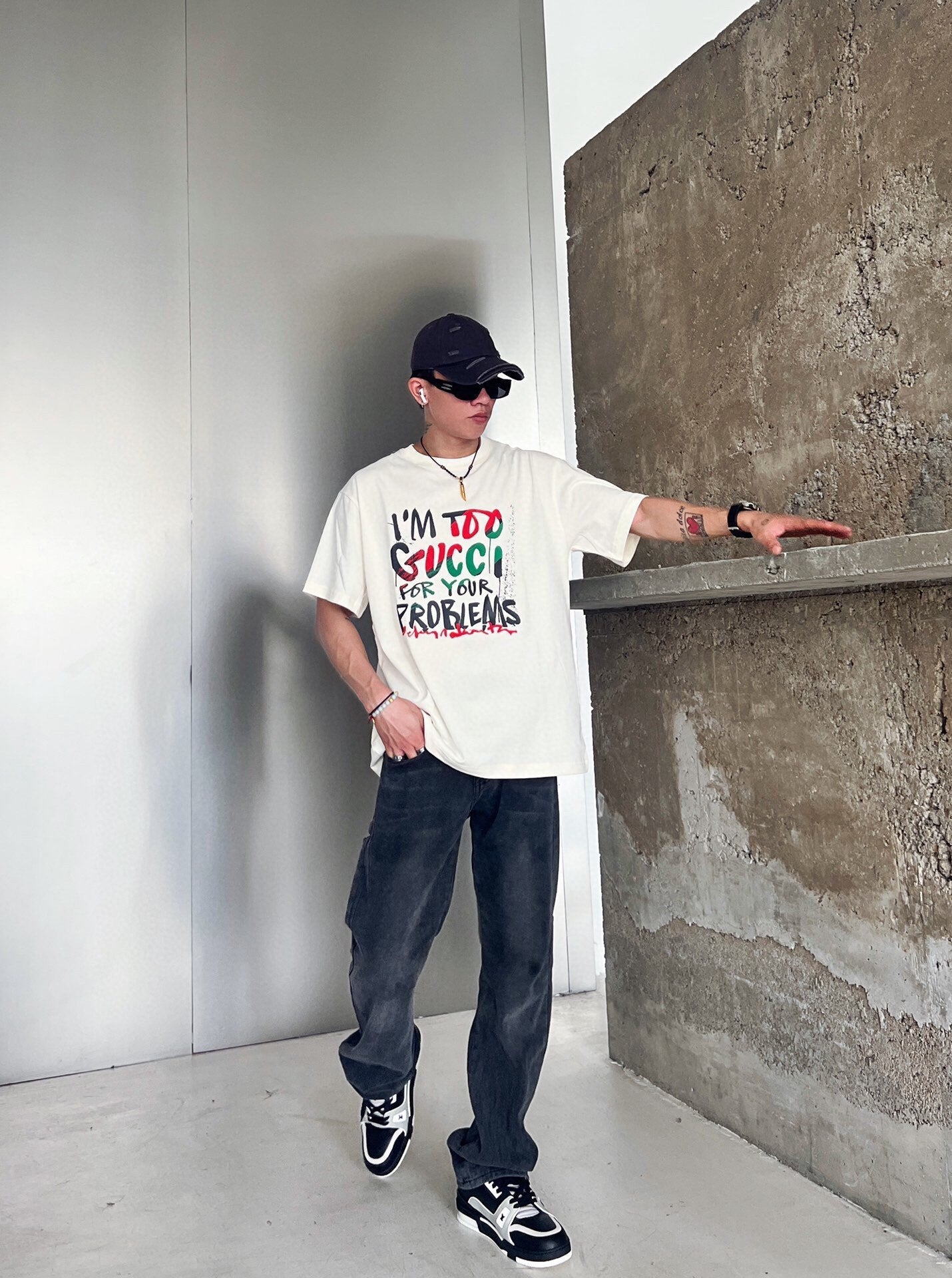 Gucci 'I'm Too Gucci for Your Problems' T-Shirt - Phantom Kicks