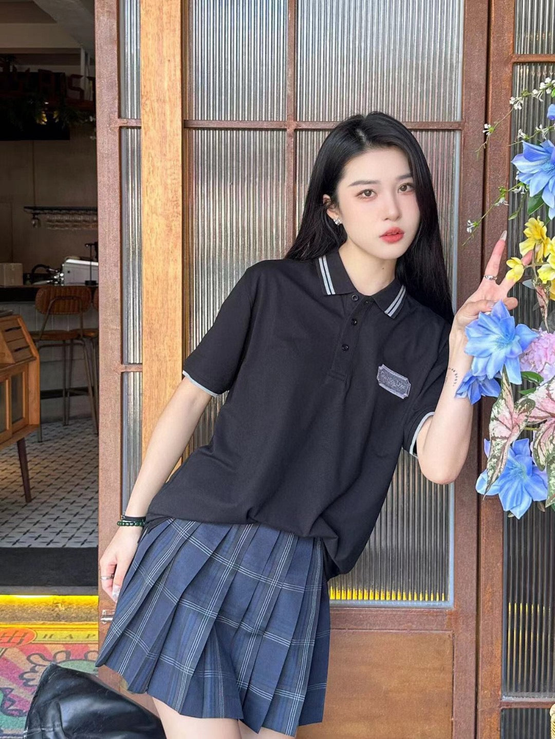 Dior Polo Shirt (Black) - Phantom Kicks