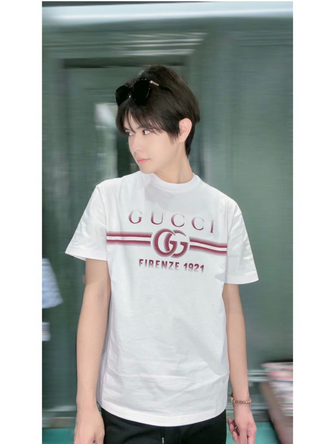 Gucci White T-Shirt with Firenze 1921 Logo - Phantom Kicks
