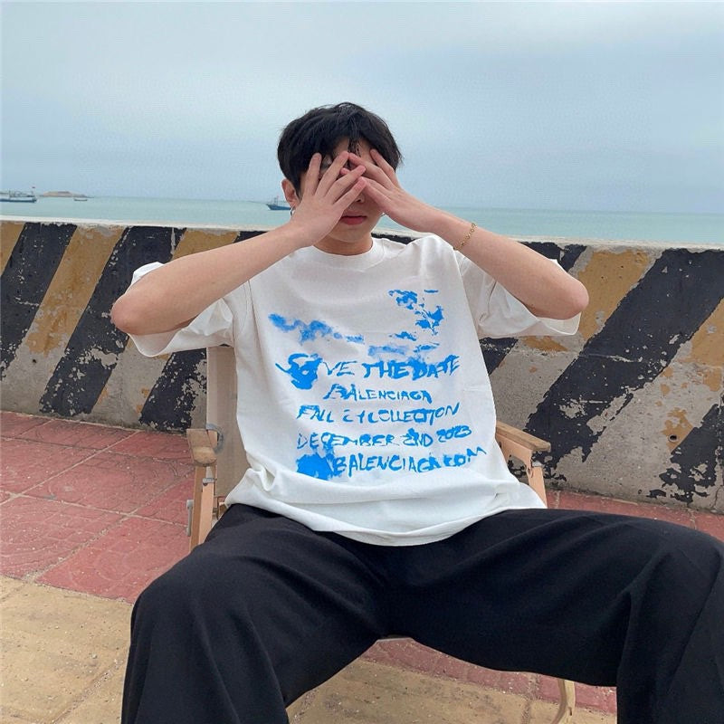 Balenciaga Save the Date White T-Shirt - Phantom Kicks