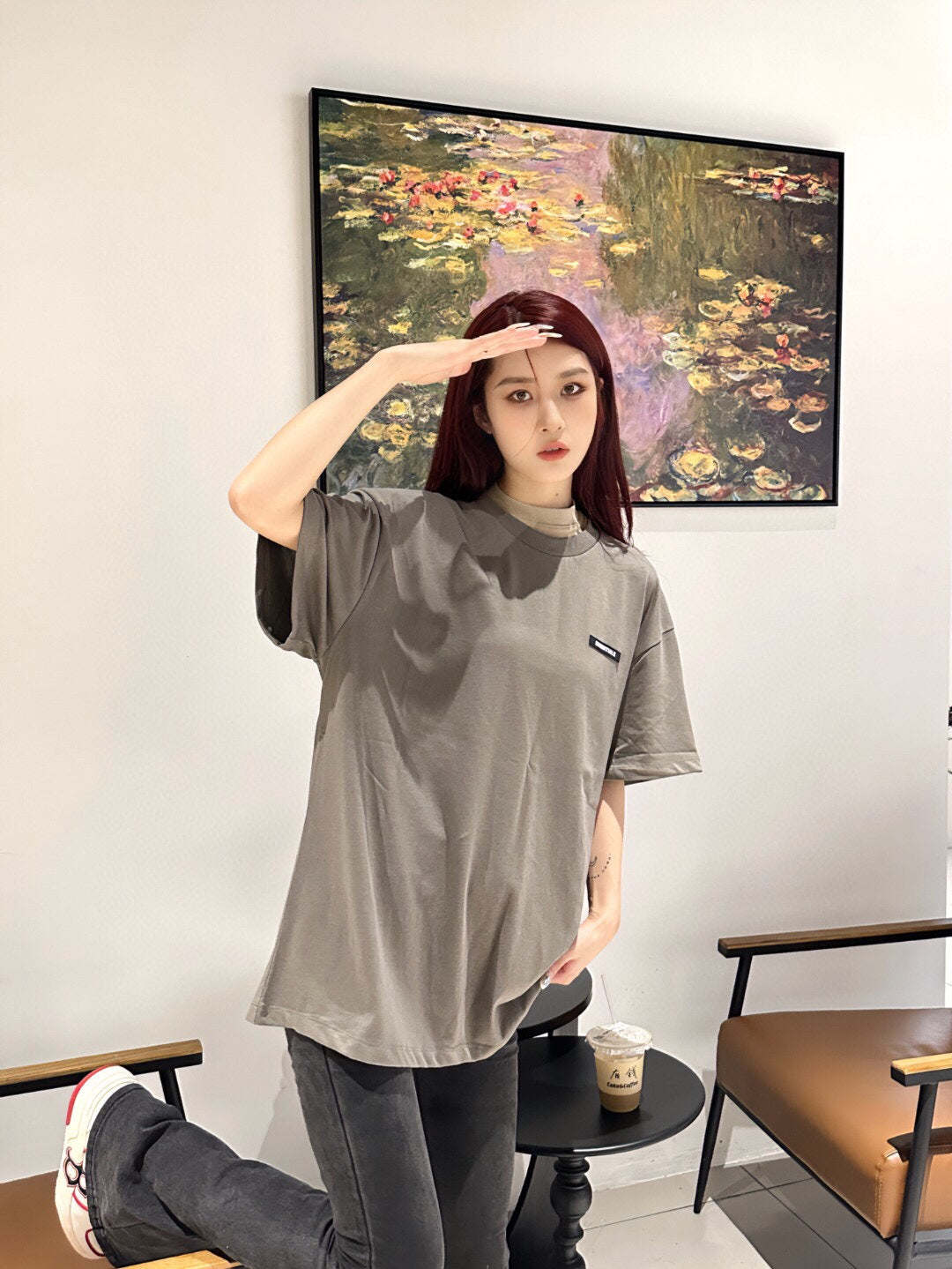Fear of God Essentials Logo T-Shirt - Taupe - Phantom Kicks