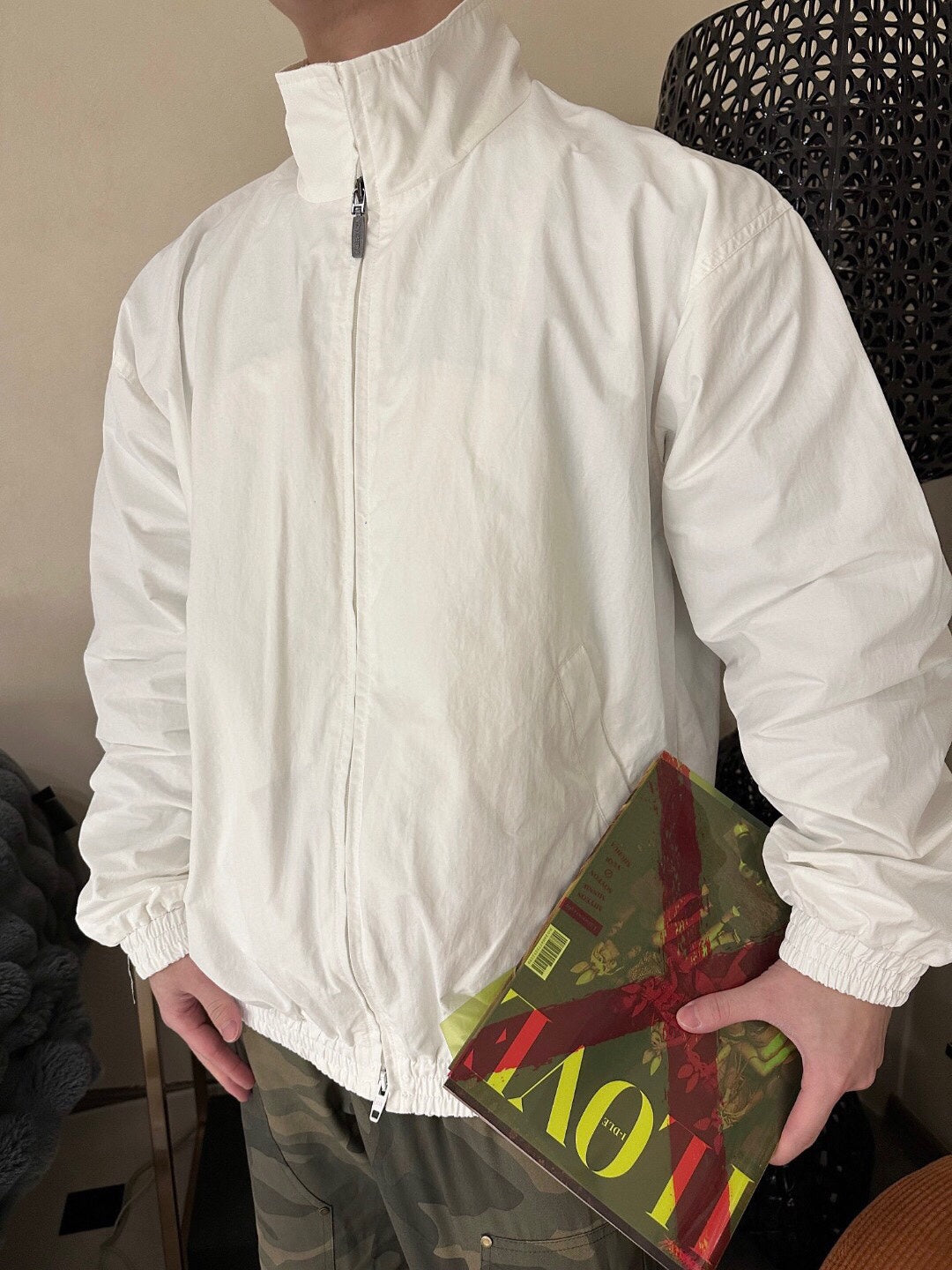 Balenciaga White Zip-Up Jacket - Phantom Kicks