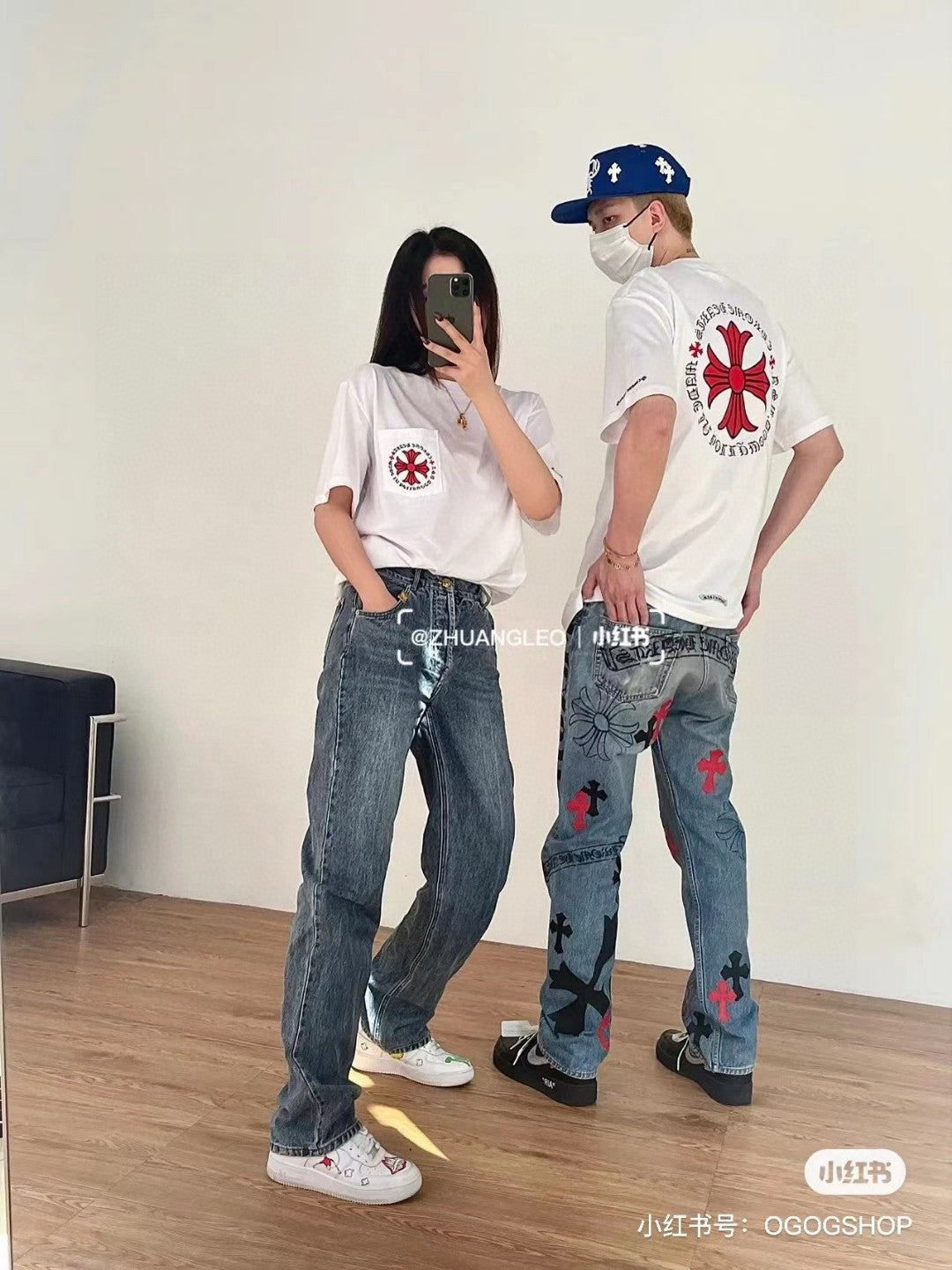 Gucci Hearts Floral Pocket White T-Shirt - Phantom Kicks