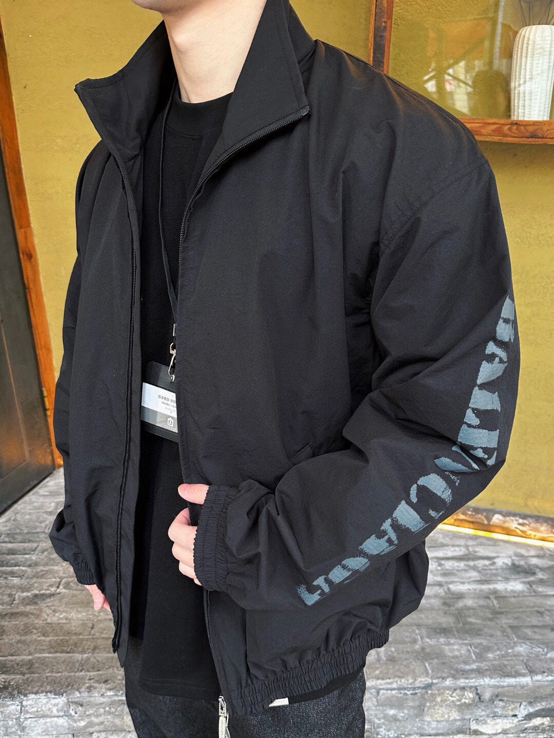 Balenciaga Black Zip-Up Jacket - Phantom Kicks