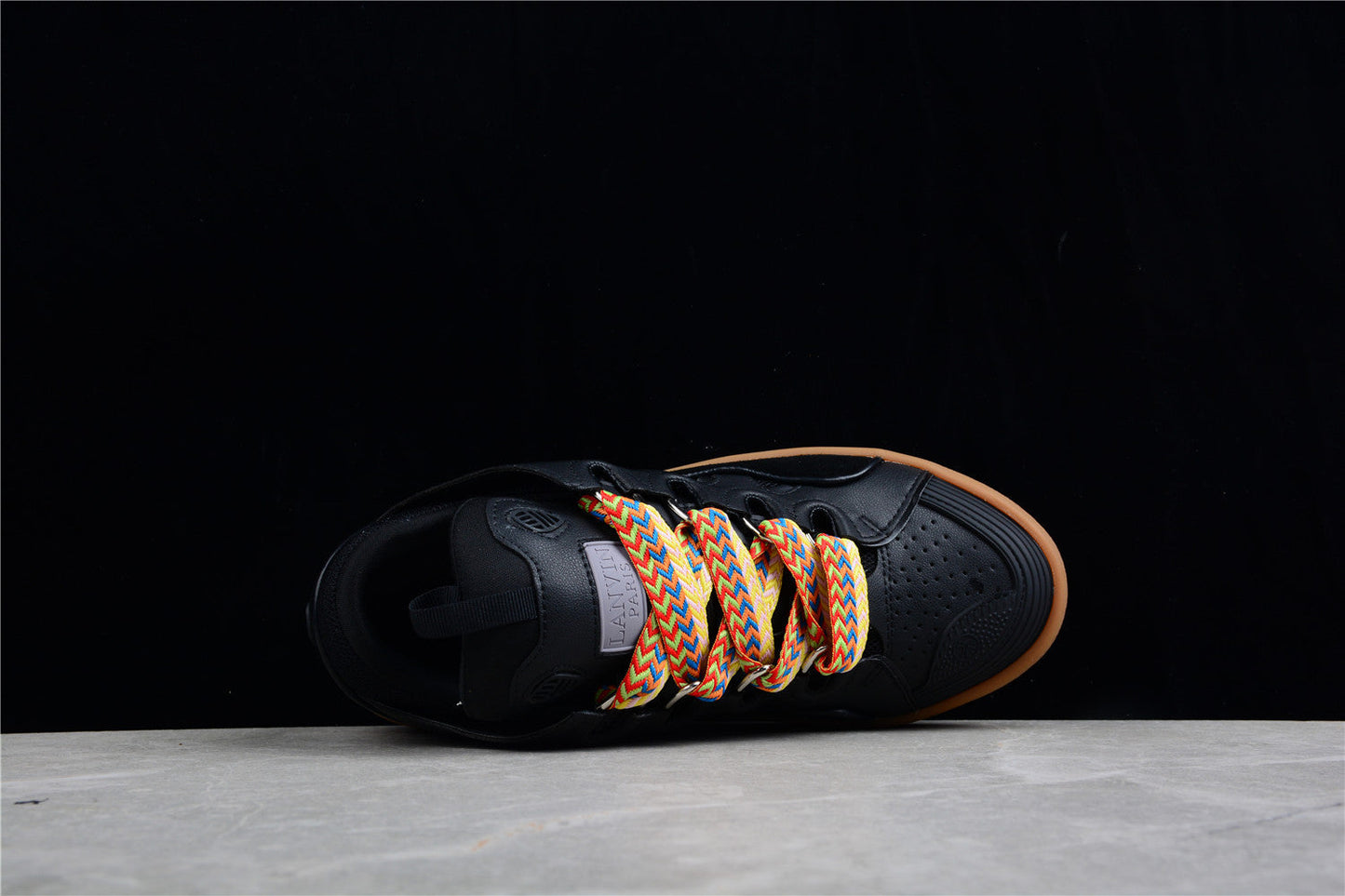 Lanvin Black and Gum Sole Sneaker - Phantom Kicks