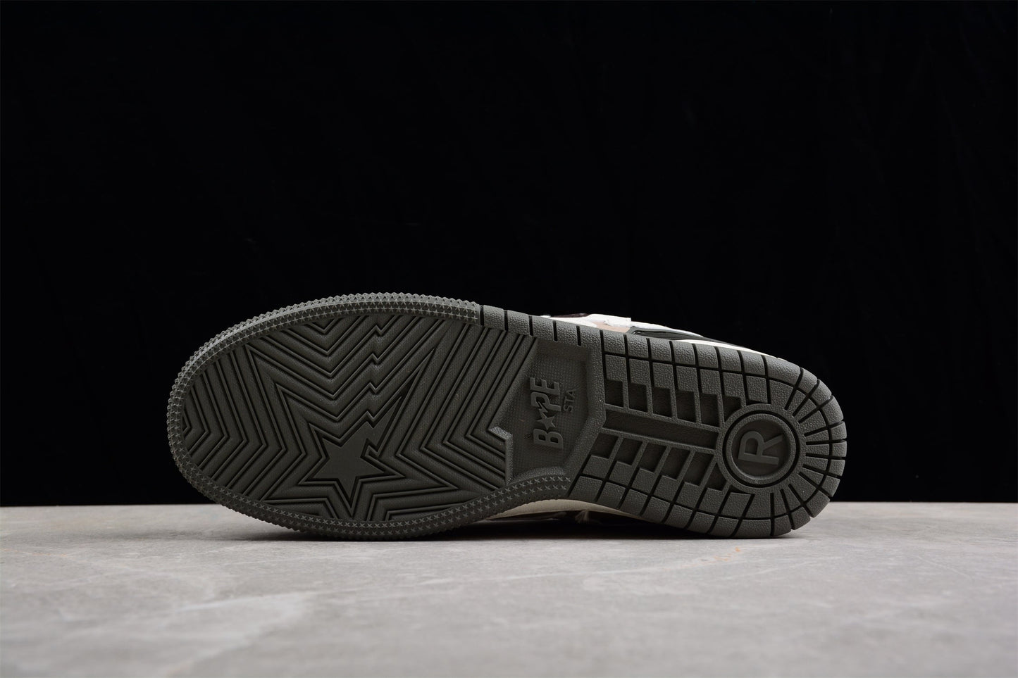 BAPE STA Low-Top Sneakers in Brown and Beige - Phantom Kicks