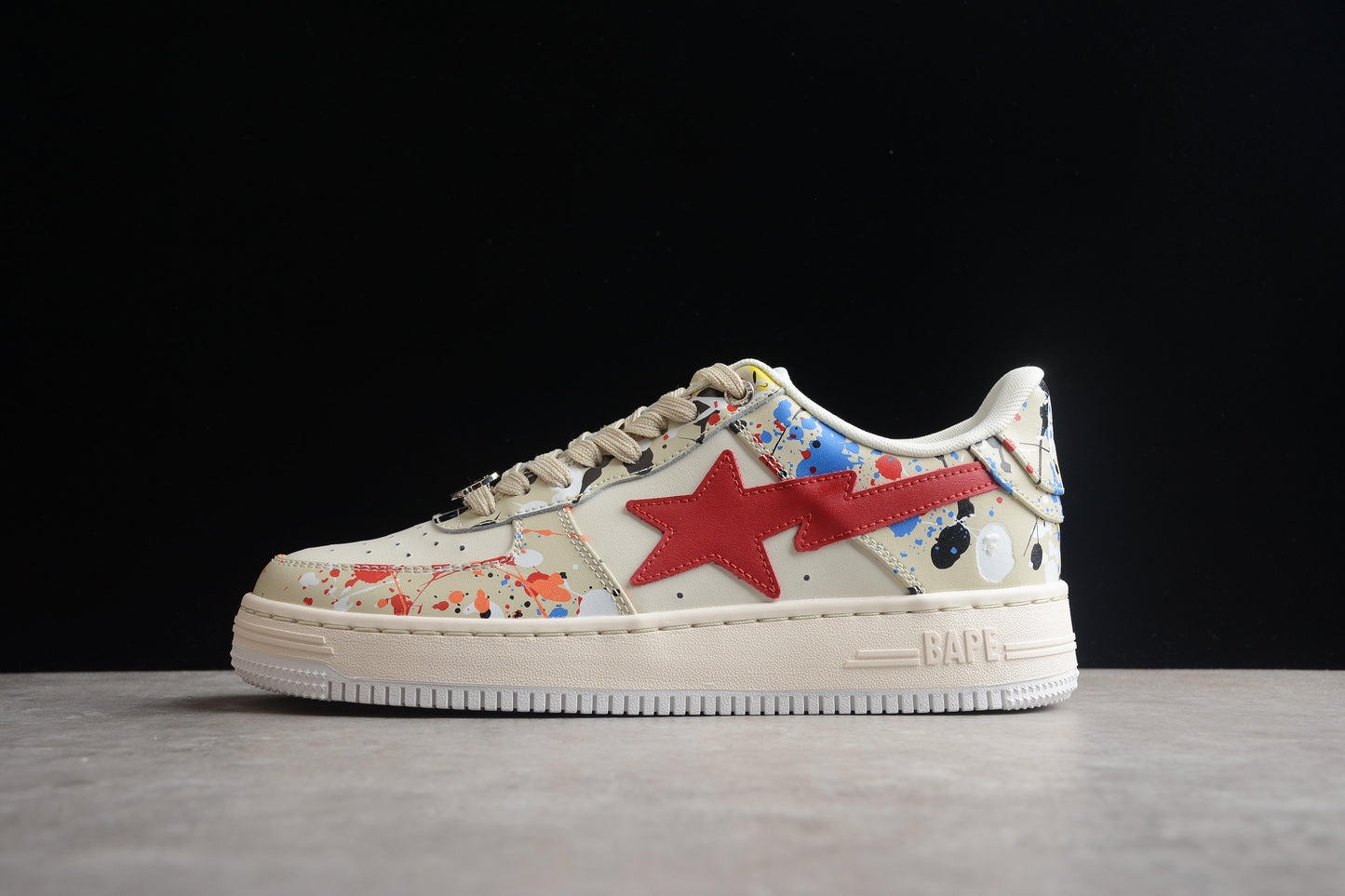 BAPE STA Splatter Low-Top Sneakers - Phantom Kicks