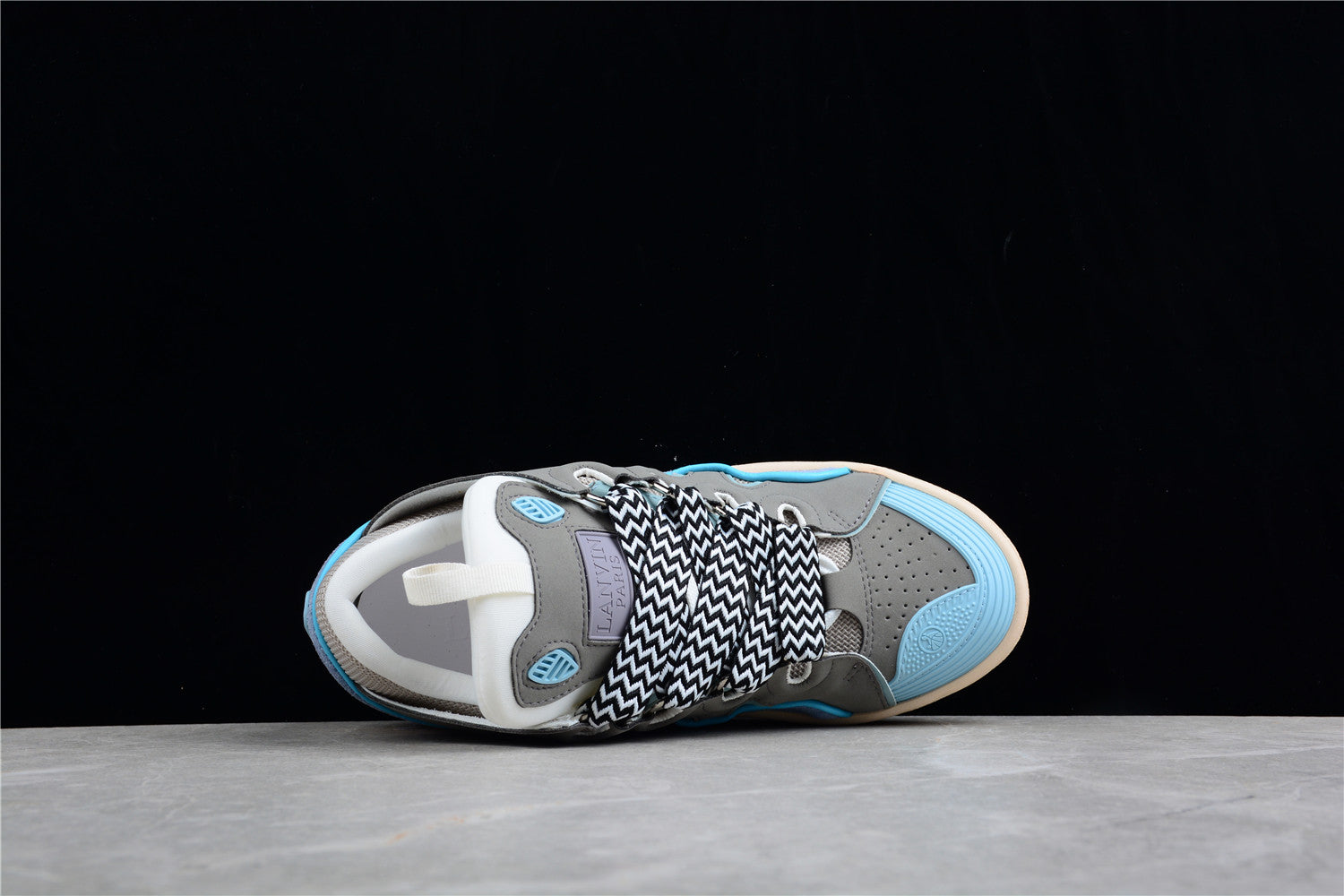 Lanvin Grey and Blue Sneakers - Phantom Kicks