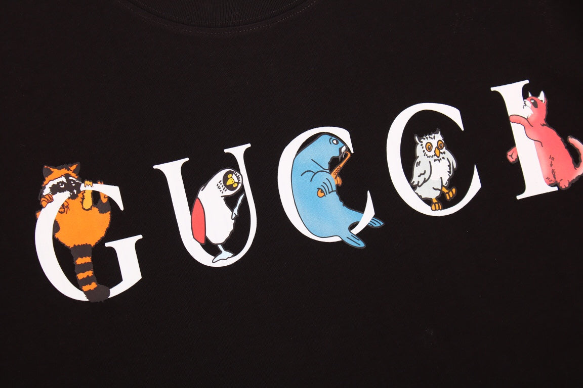 Gucci Mushroom Cluster T-Shirt (Black) - Phantom Kicks