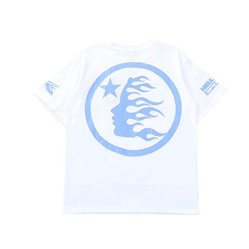 Hellstar "Beat Us" White T-Shirts - Phantom Kicks